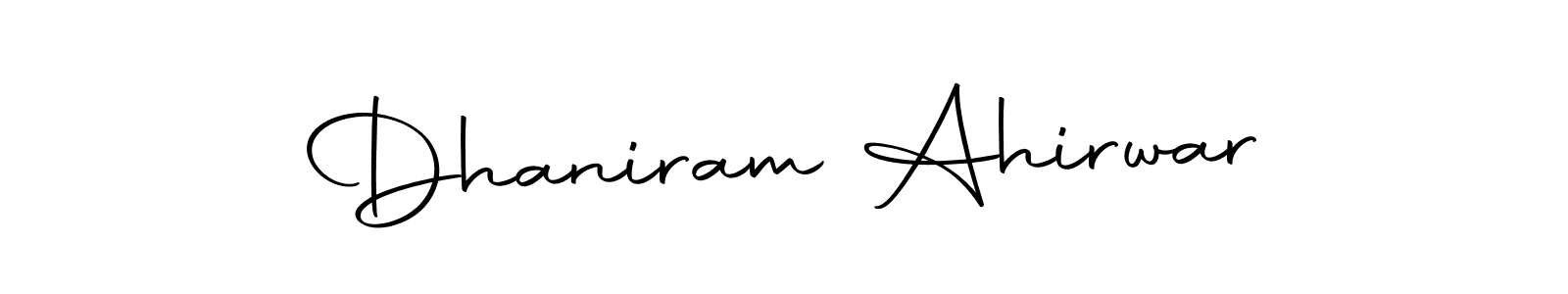 It looks lik you need a new signature style for name Dhaniram Ahirwar. Design unique handwritten (Autography-DOLnW) signature with our free signature maker in just a few clicks. Dhaniram Ahirwar signature style 10 images and pictures png