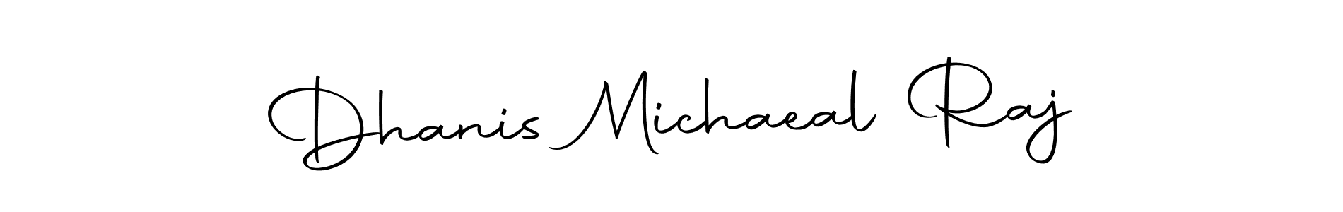 How to make Dhanis Michaeal Raj signature? Autography-DOLnW is a professional autograph style. Create handwritten signature for Dhanis Michaeal Raj name. Dhanis Michaeal Raj signature style 10 images and pictures png