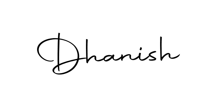 Make a beautiful signature design for name Dhanish. With this signature (Autography-DOLnW) style, you can create a handwritten signature for free. Dhanish signature style 10 images and pictures png