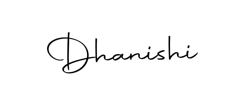 Make a beautiful signature design for name Dhanishi. Use this online signature maker to create a handwritten signature for free. Dhanishi signature style 10 images and pictures png