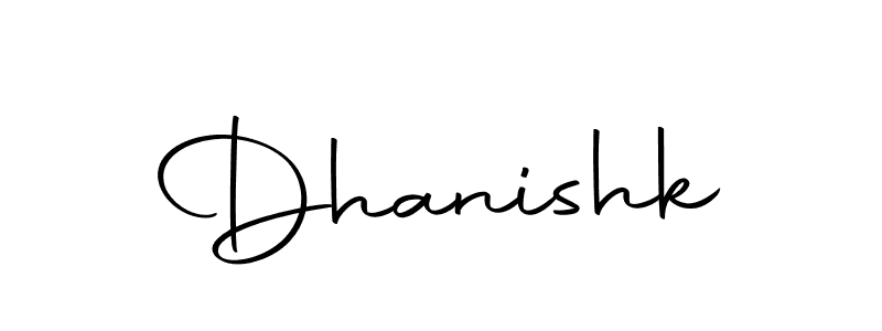 Create a beautiful signature design for name Dhanishk. With this signature (Autography-DOLnW) fonts, you can make a handwritten signature for free. Dhanishk signature style 10 images and pictures png