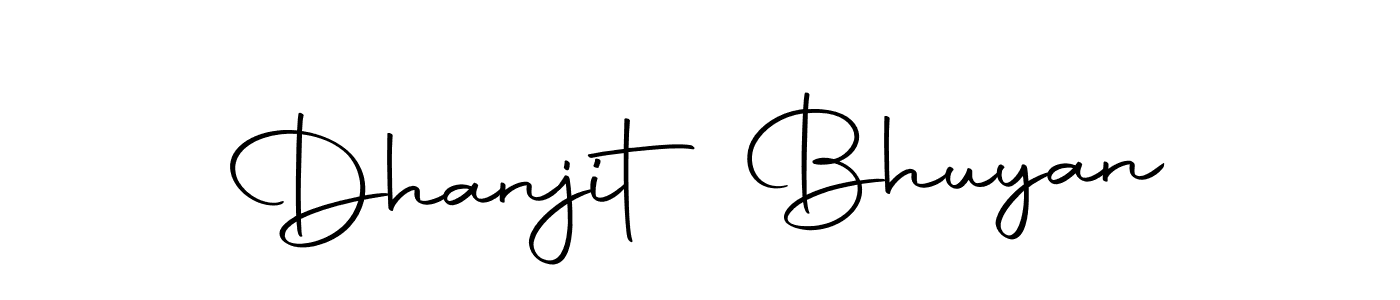 Use a signature maker to create a handwritten signature online. With this signature software, you can design (Autography-DOLnW) your own signature for name Dhanjit Bhuyan. Dhanjit Bhuyan signature style 10 images and pictures png