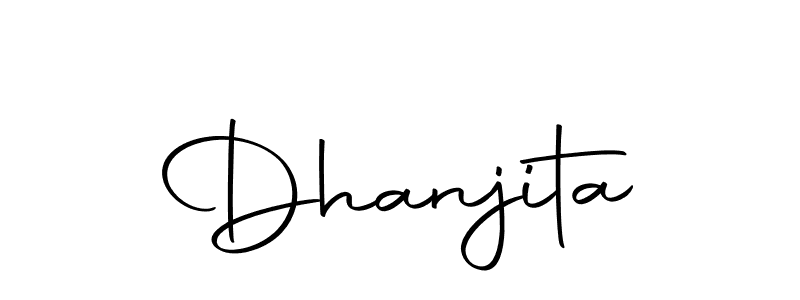 Dhanjita stylish signature style. Best Handwritten Sign (Autography-DOLnW) for my name. Handwritten Signature Collection Ideas for my name Dhanjita. Dhanjita signature style 10 images and pictures png