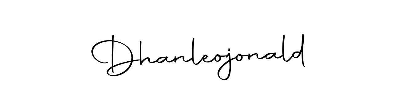 How to make Dhanleojonald name signature. Use Autography-DOLnW style for creating short signs online. This is the latest handwritten sign. Dhanleojonald signature style 10 images and pictures png