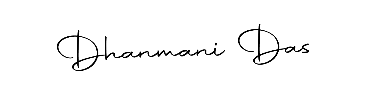 Create a beautiful signature design for name Dhanmani Das. With this signature (Autography-DOLnW) fonts, you can make a handwritten signature for free. Dhanmani Das signature style 10 images and pictures png
