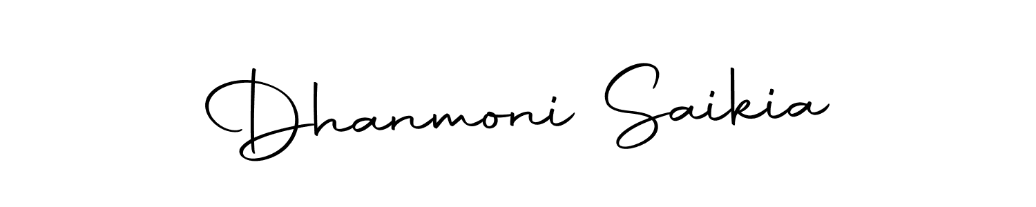 Dhanmoni Saikia stylish signature style. Best Handwritten Sign (Autography-DOLnW) for my name. Handwritten Signature Collection Ideas for my name Dhanmoni Saikia. Dhanmoni Saikia signature style 10 images and pictures png