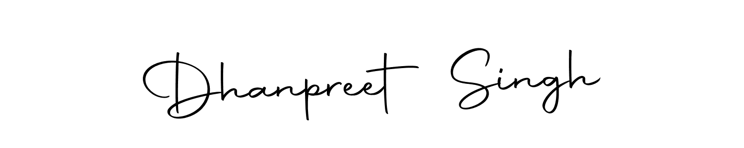 Create a beautiful signature design for name Dhanpreet Singh. With this signature (Autography-DOLnW) fonts, you can make a handwritten signature for free. Dhanpreet Singh signature style 10 images and pictures png