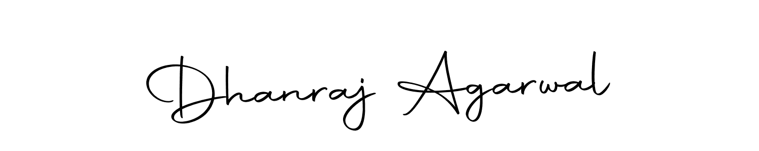How to make Dhanraj Agarwal name signature. Use Autography-DOLnW style for creating short signs online. This is the latest handwritten sign. Dhanraj Agarwal signature style 10 images and pictures png