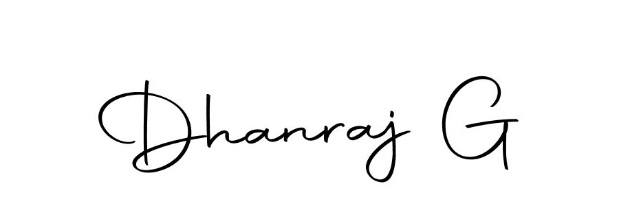 Dhanraj G stylish signature style. Best Handwritten Sign (Autography-DOLnW) for my name. Handwritten Signature Collection Ideas for my name Dhanraj G. Dhanraj G signature style 10 images and pictures png