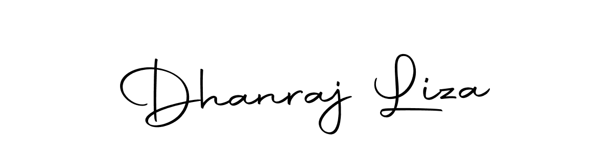 Make a beautiful signature design for name Dhanraj Liza. With this signature (Autography-DOLnW) style, you can create a handwritten signature for free. Dhanraj Liza signature style 10 images and pictures png