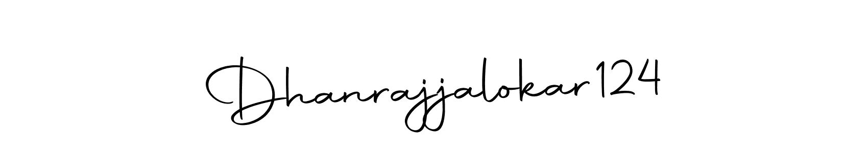 Autography-DOLnW is a professional signature style that is perfect for those who want to add a touch of class to their signature. It is also a great choice for those who want to make their signature more unique. Get Dhanrajjalokar124 name to fancy signature for free. Dhanrajjalokar124 signature style 10 images and pictures png