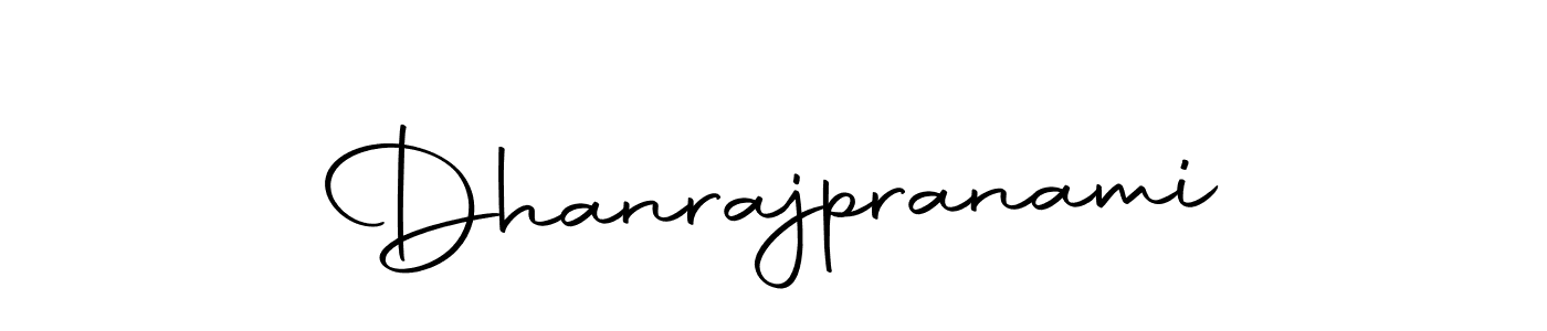 How to make Dhanrajpranami name signature. Use Autography-DOLnW style for creating short signs online. This is the latest handwritten sign. Dhanrajpranami signature style 10 images and pictures png