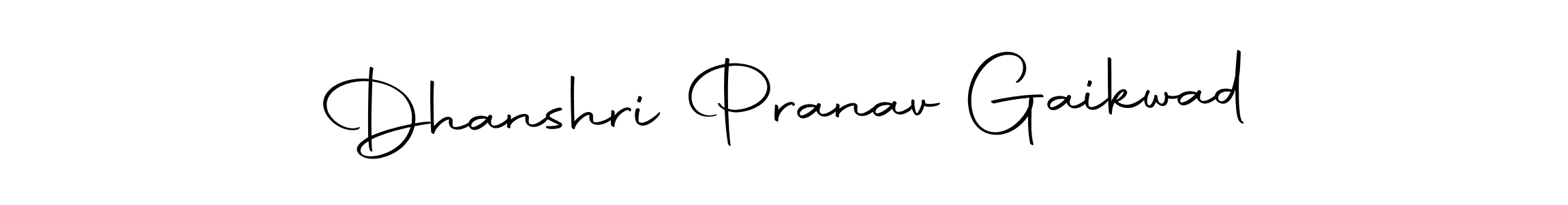 Make a beautiful signature design for name Dhanshri Pranav Gaikwad. With this signature (Autography-DOLnW) style, you can create a handwritten signature for free. Dhanshri Pranav Gaikwad signature style 10 images and pictures png
