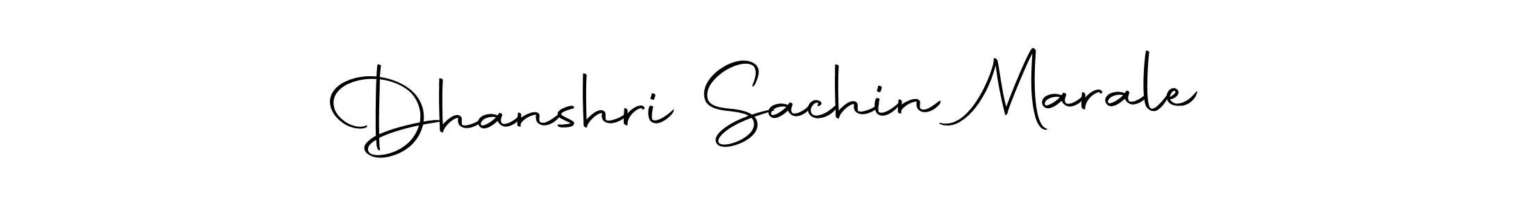 Create a beautiful signature design for name Dhanshri Sachin Marale. With this signature (Autography-DOLnW) fonts, you can make a handwritten signature for free. Dhanshri Sachin Marale signature style 10 images and pictures png