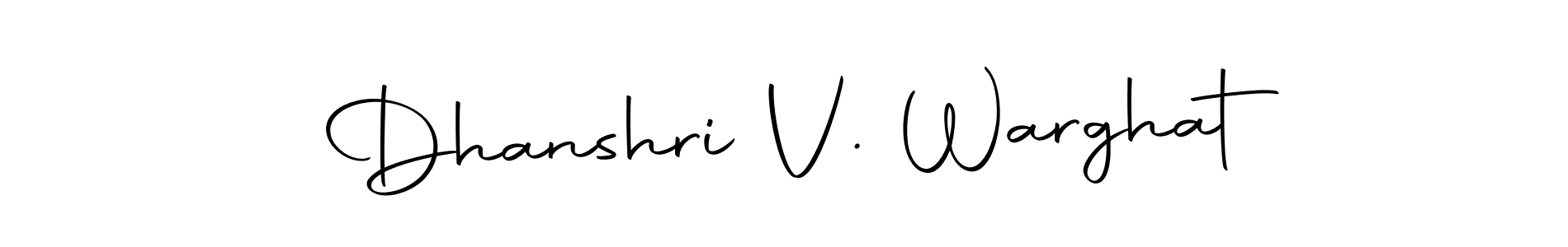 It looks lik you need a new signature style for name Dhanshri V. Warghat. Design unique handwritten (Autography-DOLnW) signature with our free signature maker in just a few clicks. Dhanshri V. Warghat signature style 10 images and pictures png
