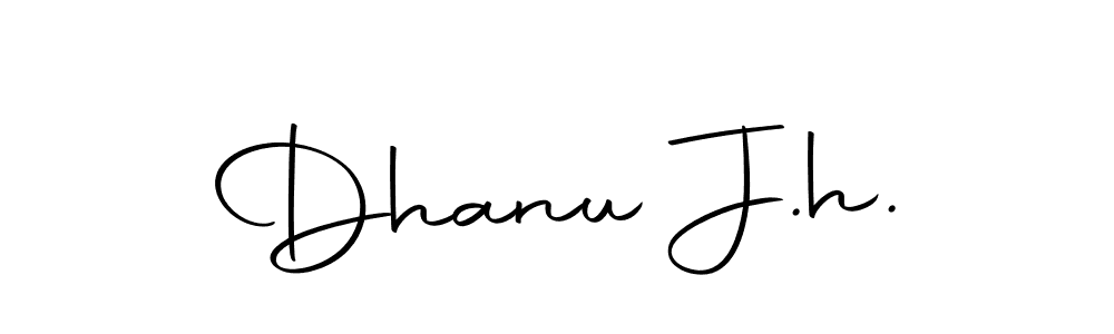 It looks lik you need a new signature style for name Dhanu J.h.. Design unique handwritten (Autography-DOLnW) signature with our free signature maker in just a few clicks. Dhanu J.h. signature style 10 images and pictures png