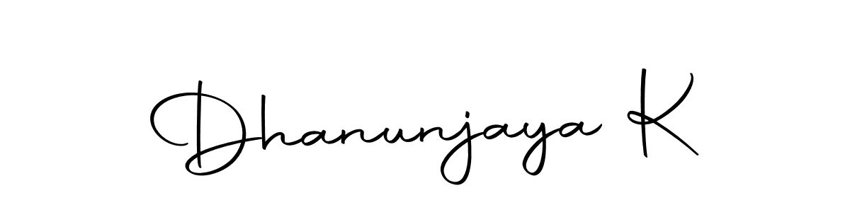 How to make Dhanunjaya K signature? Autography-DOLnW is a professional autograph style. Create handwritten signature for Dhanunjaya K name. Dhanunjaya K signature style 10 images and pictures png