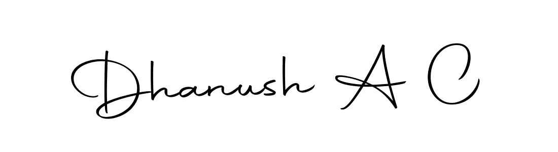 Here are the top 10 professional signature styles for the name Dhanush A C. These are the best autograph styles you can use for your name. Dhanush A C signature style 10 images and pictures png