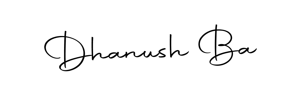 Use a signature maker to create a handwritten signature online. With this signature software, you can design (Autography-DOLnW) your own signature for name Dhanush Ba. Dhanush Ba signature style 10 images and pictures png