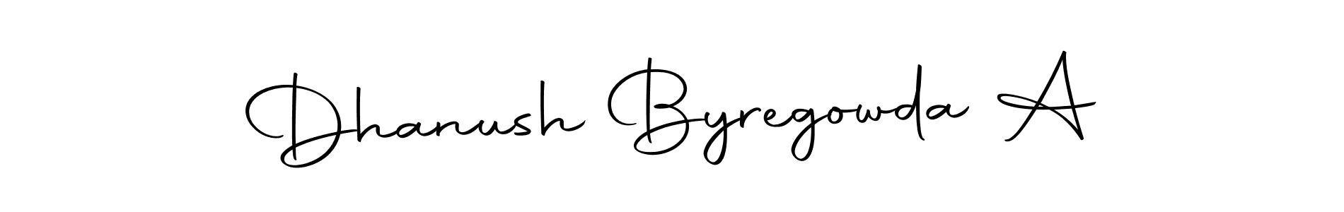 The best way (Autography-DOLnW) to make a short signature is to pick only two or three words in your name. The name Dhanush Byregowda A include a total of six letters. For converting this name. Dhanush Byregowda A signature style 10 images and pictures png