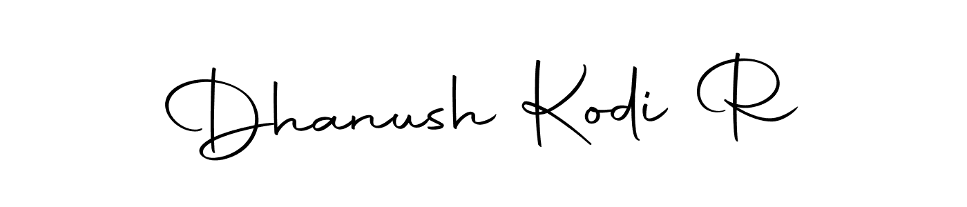 The best way (Autography-DOLnW) to make a short signature is to pick only two or three words in your name. The name Dhanush Kodi R include a total of six letters. For converting this name. Dhanush Kodi R signature style 10 images and pictures png