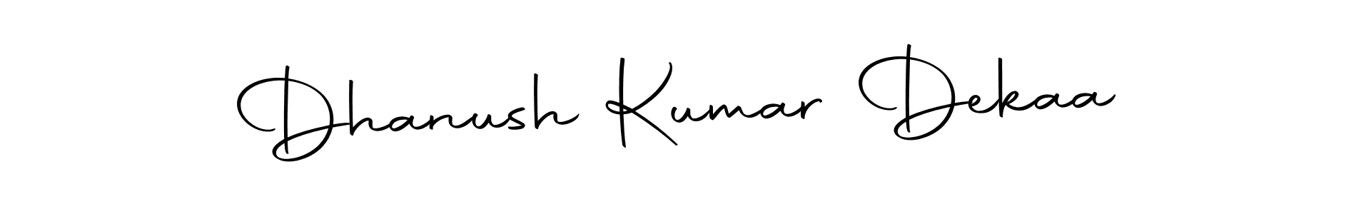 Use a signature maker to create a handwritten signature online. With this signature software, you can design (Autography-DOLnW) your own signature for name Dhanush Kumar Dekaa. Dhanush Kumar Dekaa signature style 10 images and pictures png