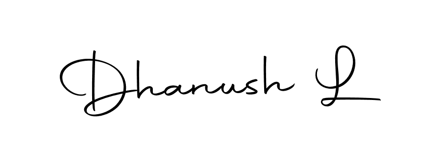 if you are searching for the best signature style for your name Dhanush L. so please give up your signature search. here we have designed multiple signature styles  using Autography-DOLnW. Dhanush L signature style 10 images and pictures png