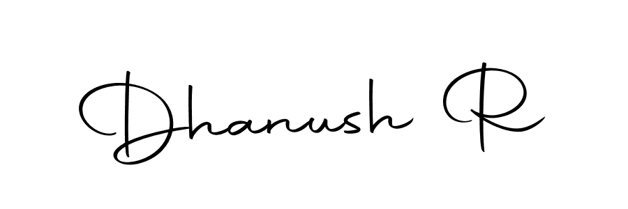 Create a beautiful signature design for name Dhanush R. With this signature (Autography-DOLnW) fonts, you can make a handwritten signature for free. Dhanush R signature style 10 images and pictures png
