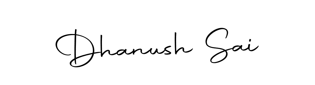 You can use this online signature creator to create a handwritten signature for the name Dhanush Sai. This is the best online autograph maker. Dhanush Sai signature style 10 images and pictures png