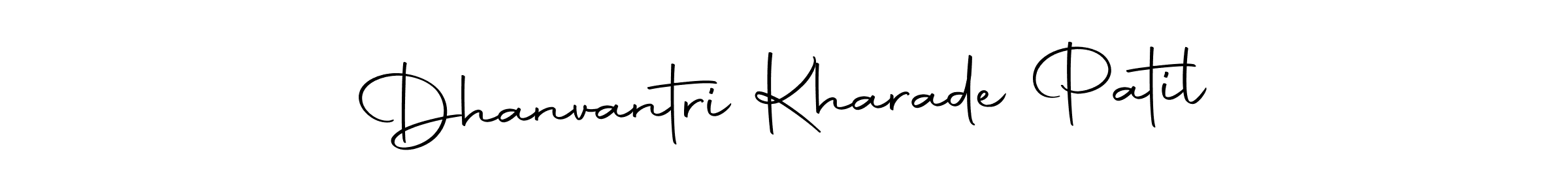 It looks lik you need a new signature style for name Dhanvantri Kharade Patil. Design unique handwritten (Autography-DOLnW) signature with our free signature maker in just a few clicks. Dhanvantri Kharade Patil signature style 10 images and pictures png