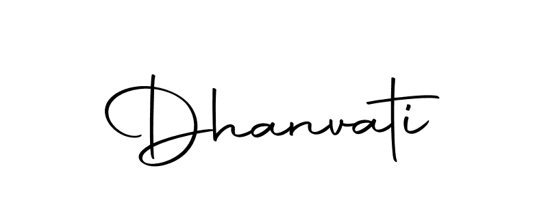 How to make Dhanvati signature? Autography-DOLnW is a professional autograph style. Create handwritten signature for Dhanvati name. Dhanvati signature style 10 images and pictures png