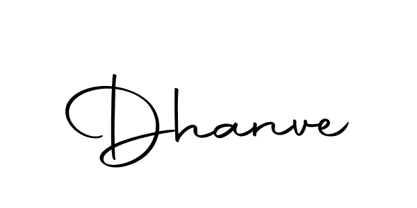 Design your own signature with our free online signature maker. With this signature software, you can create a handwritten (Autography-DOLnW) signature for name Dhanve. Dhanve signature style 10 images and pictures png