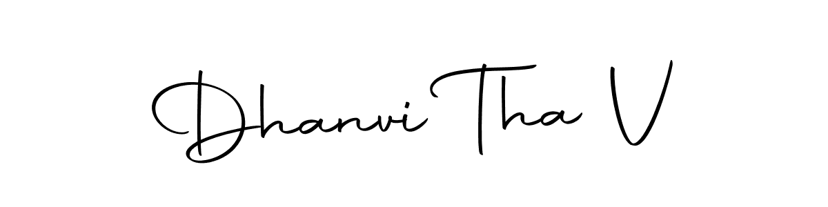 Here are the top 10 professional signature styles for the name Dhanvi Tha V. These are the best autograph styles you can use for your name. Dhanvi Tha V signature style 10 images and pictures png