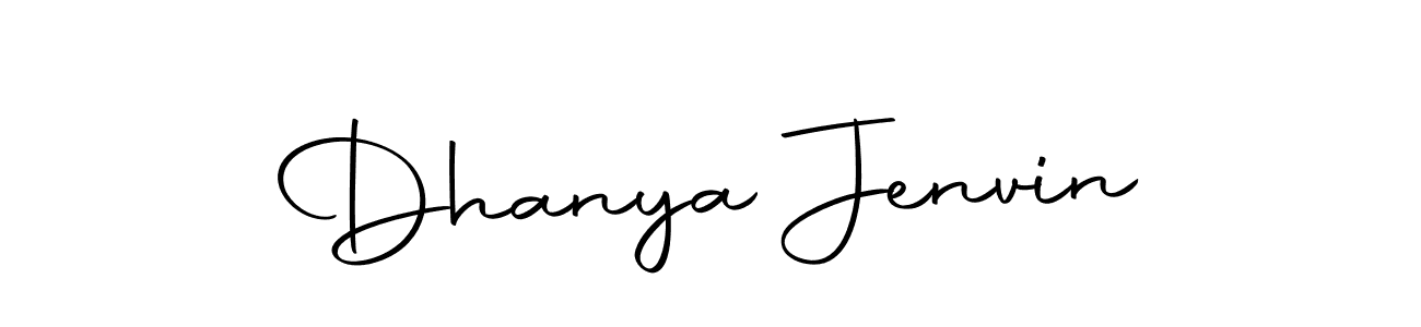 How to make Dhanya Jenvin signature? Autography-DOLnW is a professional autograph style. Create handwritten signature for Dhanya Jenvin name. Dhanya Jenvin signature style 10 images and pictures png