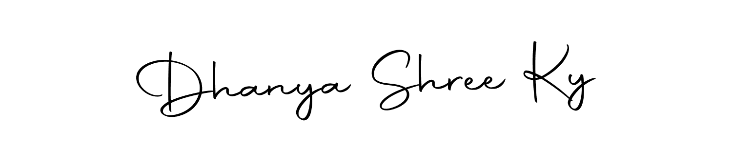 Make a short Dhanya Shree Ky signature style. Manage your documents anywhere anytime using Autography-DOLnW. Create and add eSignatures, submit forms, share and send files easily. Dhanya Shree Ky signature style 10 images and pictures png