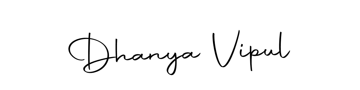 How to make Dhanya Vipul signature? Autography-DOLnW is a professional autograph style. Create handwritten signature for Dhanya Vipul name. Dhanya Vipul signature style 10 images and pictures png