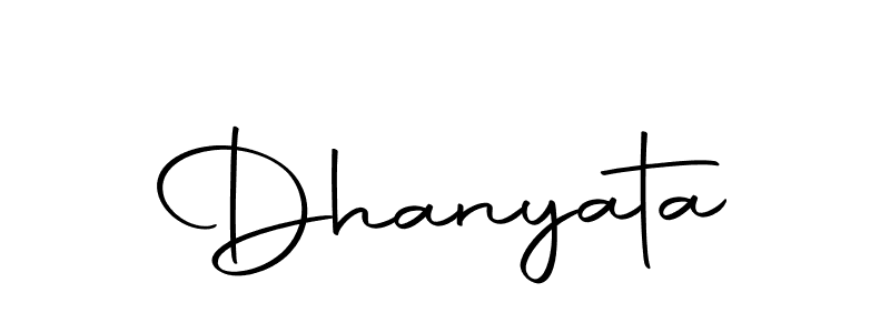 Design your own signature with our free online signature maker. With this signature software, you can create a handwritten (Autography-DOLnW) signature for name Dhanyata. Dhanyata signature style 10 images and pictures png