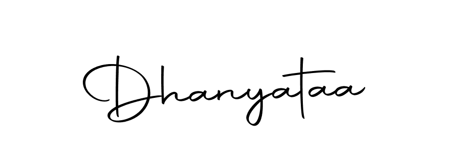 You can use this online signature creator to create a handwritten signature for the name Dhanyataa. This is the best online autograph maker. Dhanyataa signature style 10 images and pictures png