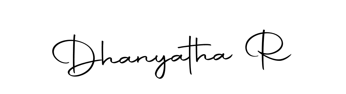 Make a beautiful signature design for name Dhanyatha R. With this signature (Autography-DOLnW) style, you can create a handwritten signature for free. Dhanyatha R signature style 10 images and pictures png