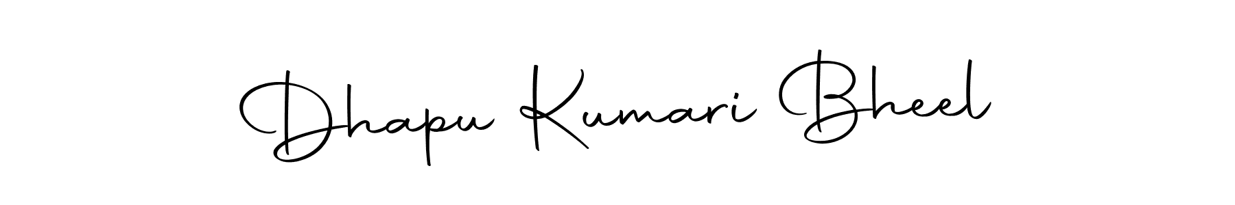 How to make Dhapu Kumari Bheel signature? Autography-DOLnW is a professional autograph style. Create handwritten signature for Dhapu Kumari Bheel name. Dhapu Kumari Bheel signature style 10 images and pictures png