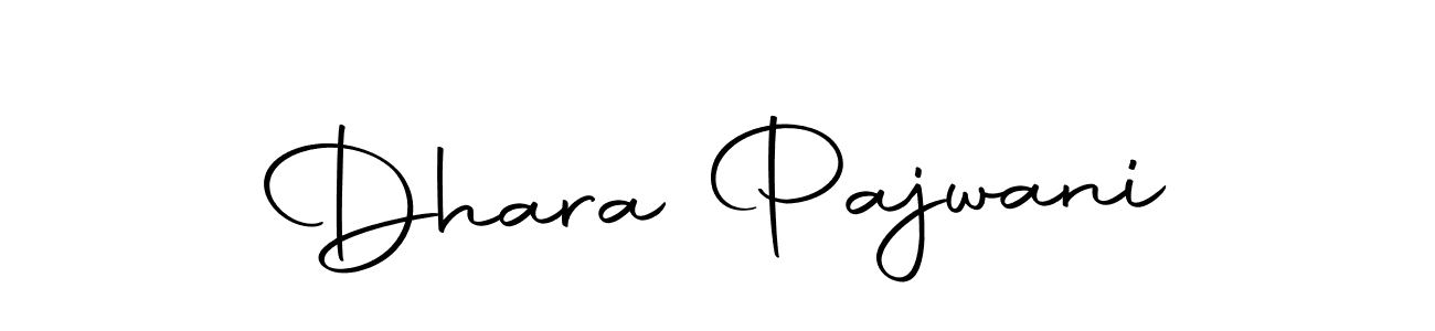 Dhara Pajwani stylish signature style. Best Handwritten Sign (Autography-DOLnW) for my name. Handwritten Signature Collection Ideas for my name Dhara Pajwani. Dhara Pajwani signature style 10 images and pictures png