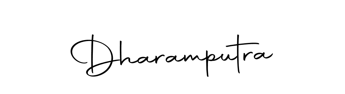 You should practise on your own different ways (Autography-DOLnW) to write your name (Dharamputra) in signature. don't let someone else do it for you. Dharamputra signature style 10 images and pictures png