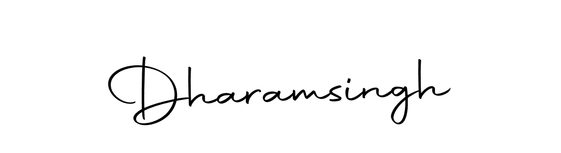 How to make Dharamsingh name signature. Use Autography-DOLnW style for creating short signs online. This is the latest handwritten sign. Dharamsingh signature style 10 images and pictures png