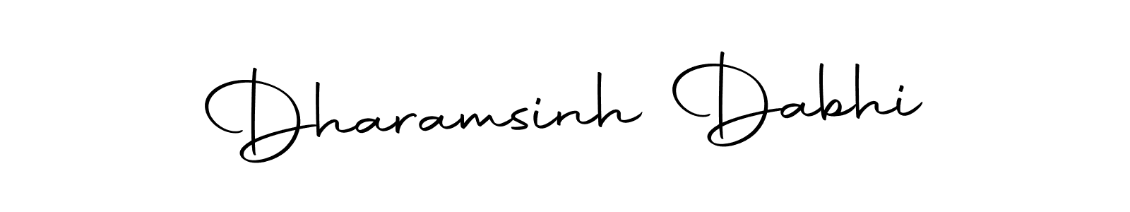 Create a beautiful signature design for name Dharamsinh Dabhi. With this signature (Autography-DOLnW) fonts, you can make a handwritten signature for free. Dharamsinh Dabhi signature style 10 images and pictures png