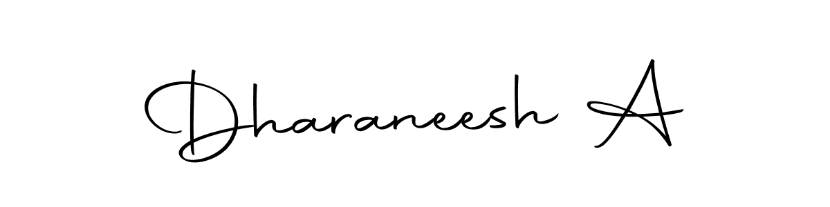 Dharaneesh A stylish signature style. Best Handwritten Sign (Autography-DOLnW) for my name. Handwritten Signature Collection Ideas for my name Dharaneesh A. Dharaneesh A signature style 10 images and pictures png