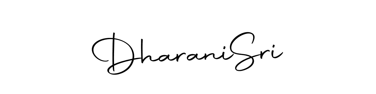 How to make Dharani  Sri name signature. Use Autography-DOLnW style for creating short signs online. This is the latest handwritten sign. Dharani  Sri signature style 10 images and pictures png