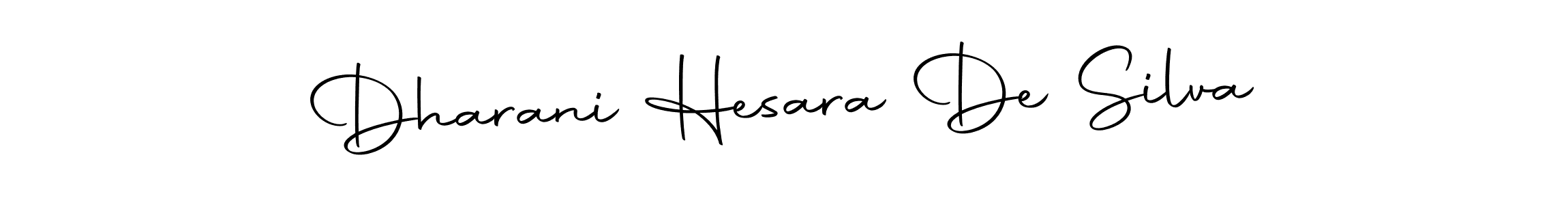 Make a short Dharani Hesara De Silva signature style. Manage your documents anywhere anytime using Autography-DOLnW. Create and add eSignatures, submit forms, share and send files easily. Dharani Hesara De Silva signature style 10 images and pictures png
