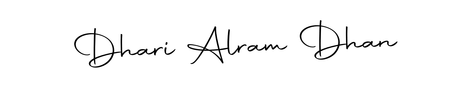 Make a beautiful signature design for name Dhari Alram Dhan. Use this online signature maker to create a handwritten signature for free. Dhari Alram Dhan signature style 10 images and pictures png