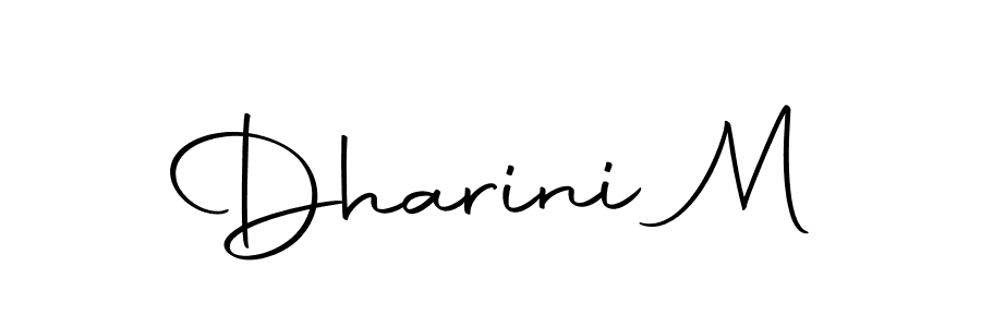 You should practise on your own different ways (Autography-DOLnW) to write your name (Dharini M) in signature. don't let someone else do it for you. Dharini M signature style 10 images and pictures png