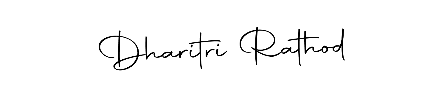 The best way (Autography-DOLnW) to make a short signature is to pick only two or three words in your name. The name Dharitri Rathod include a total of six letters. For converting this name. Dharitri Rathod signature style 10 images and pictures png